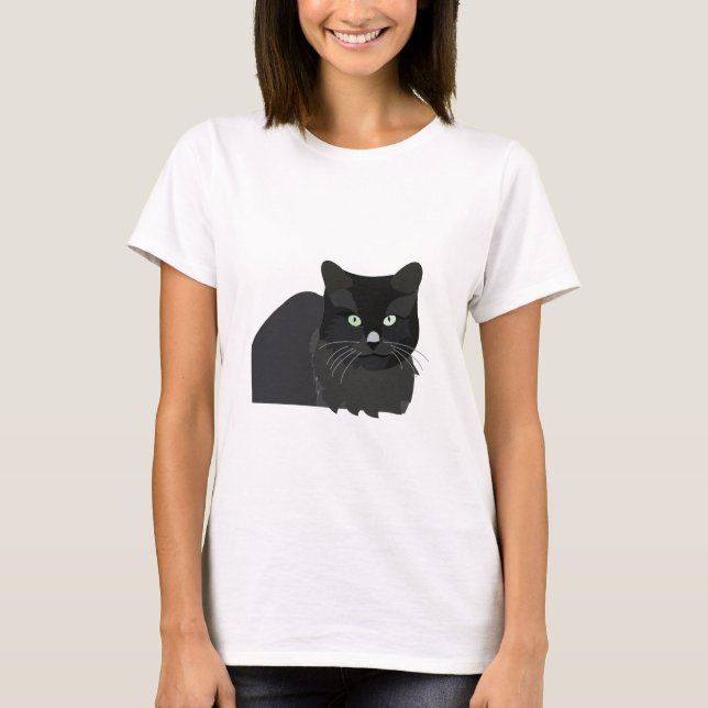 Camiseta Animal Mascota del gato (Anverso)