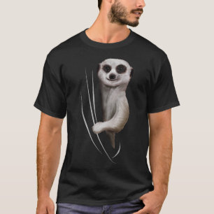 Camiseta Animal Meerkat viniendo desde adentro