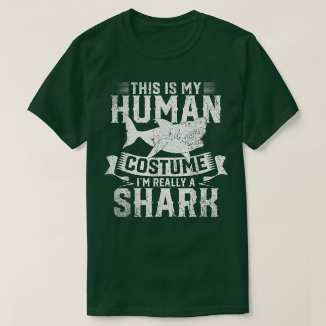 Camiseta Animal oceánico Este Es Mi Traje Humano. (Diseño del anverso)