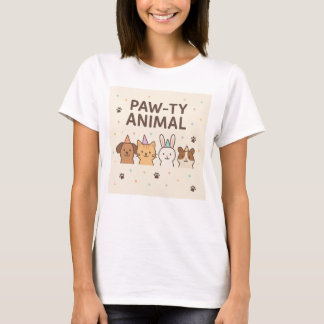 Camiseta Animal Paw-ty