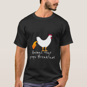 Camiseta Animal que pota el pollo al pecho Butt