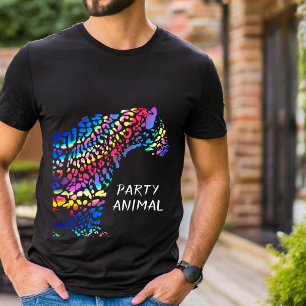 Camiseta animal Rainbow Jaguar Fiesta