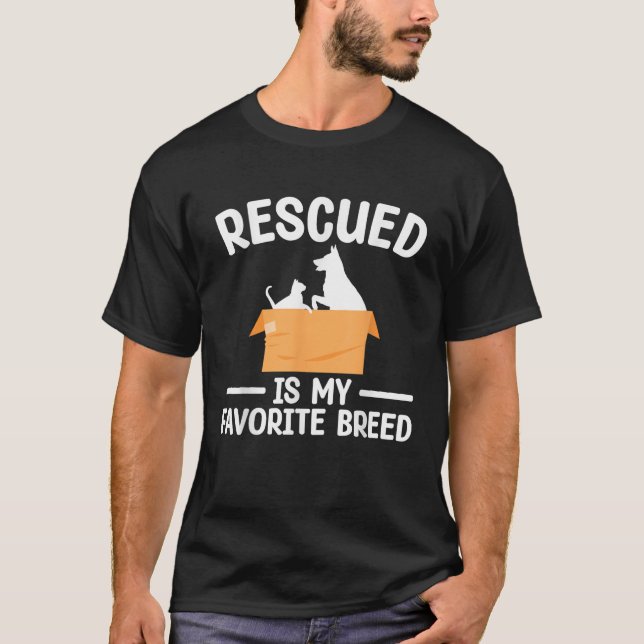 Camiseta Animal Rescue Art For Men Women Dog Cat Pet Rescue (Anverso)