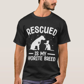 Camiseta Animal Rescue Dog Cat Pet Rescuer Love