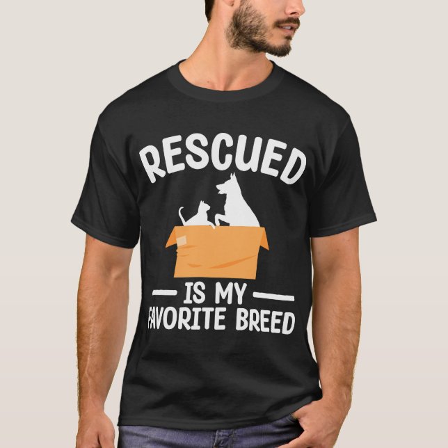 Camiseta Animal Rescue For Men Women Dog Cat Pet Rescuer (Anverso)