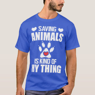 Camiseta Animal Rescue Saving animals is kind of my thing