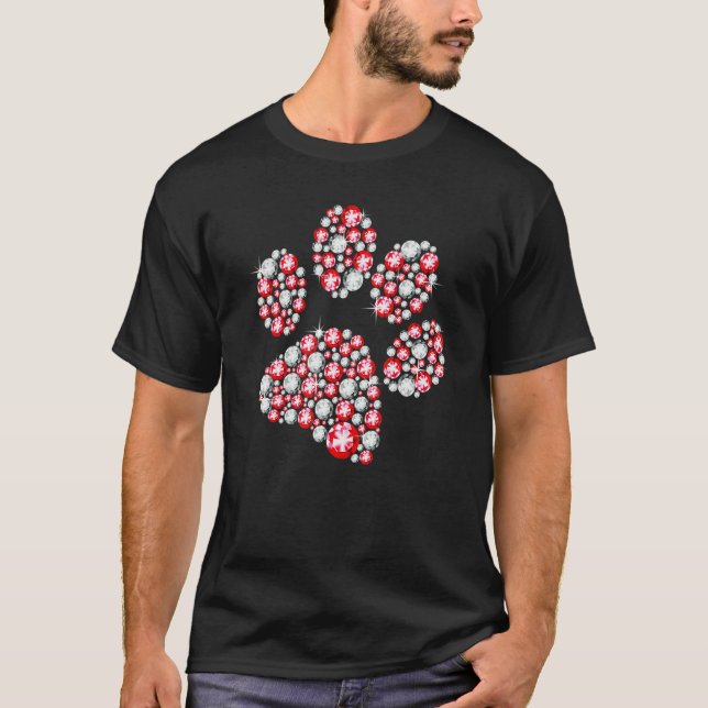 Camiseta Animal Rescue Shirt Dog Paw Print Heart For Valent (Anverso)