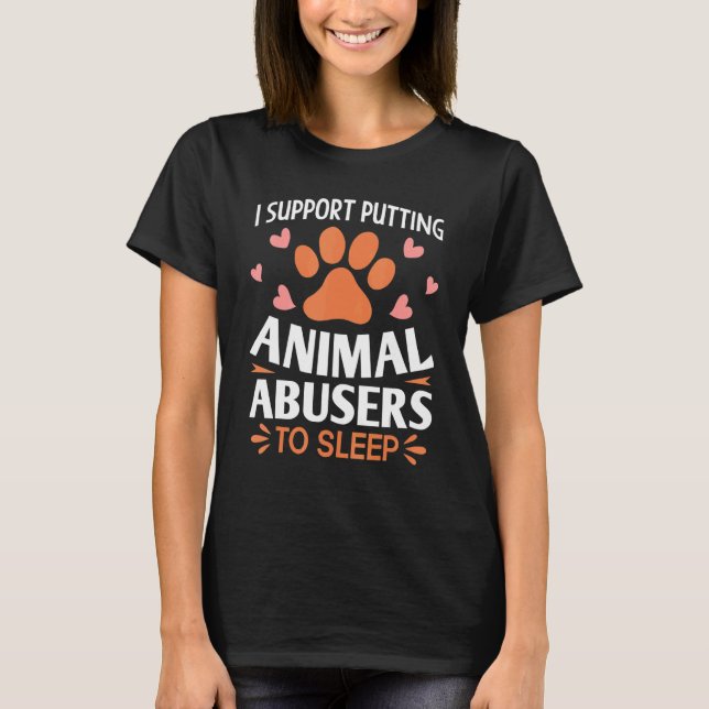 Camiseta Animal Rescuer Pet Adoption Stop Animal Abuse (Anverso)