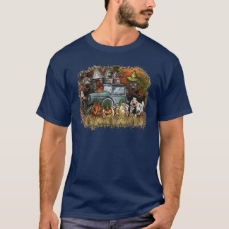 Camiseta Animal retro de Halloween