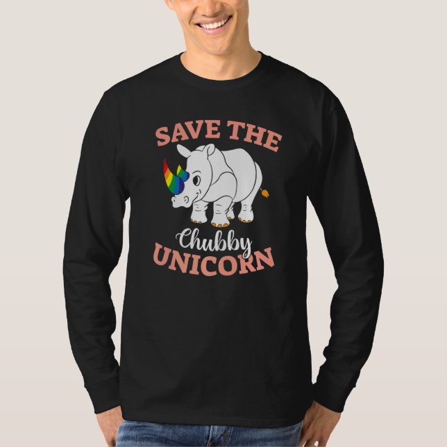 Camiseta Animal Rights Save The Chubby Unicorns (Anverso)