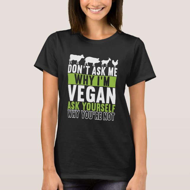 Camiseta Animal Rights Vegan Vegetarian  6 (Anverso)