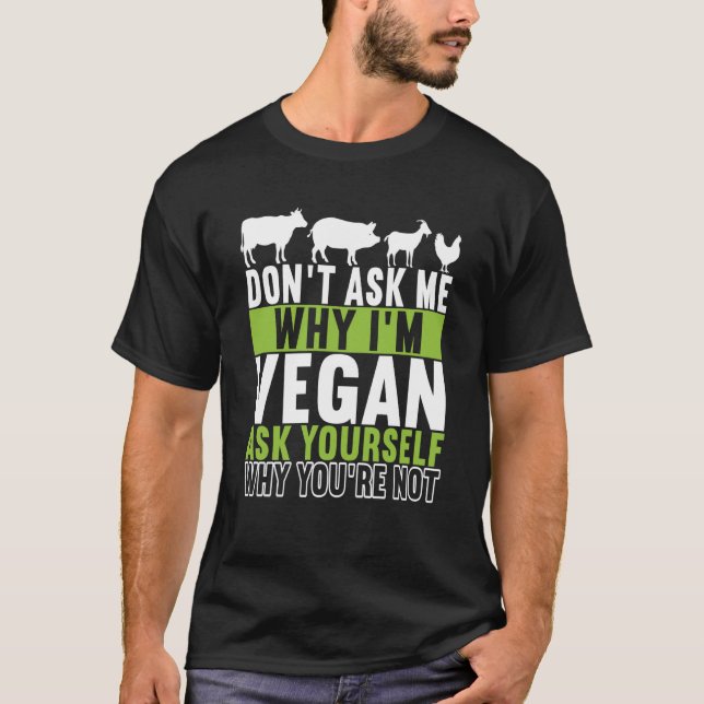 Camiseta Animal Rights Vegan Vegetarian  6 (Anverso)