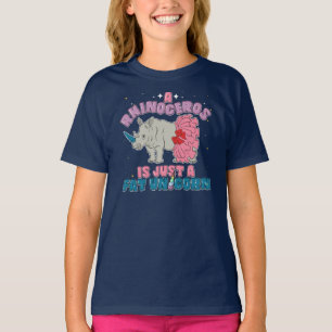 Camiseta Animal Rinoceronte Unicornio