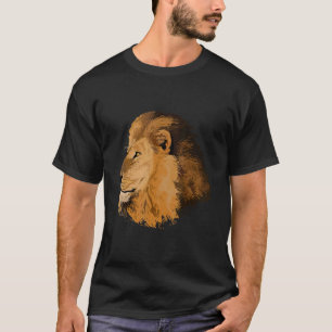 Camiseta Animal salvaje africano detallado del león de Mane