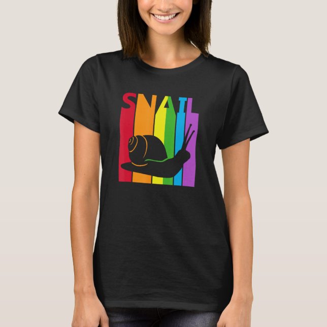 Camiseta Animal salvaje del caracol arcoiris (Anverso)