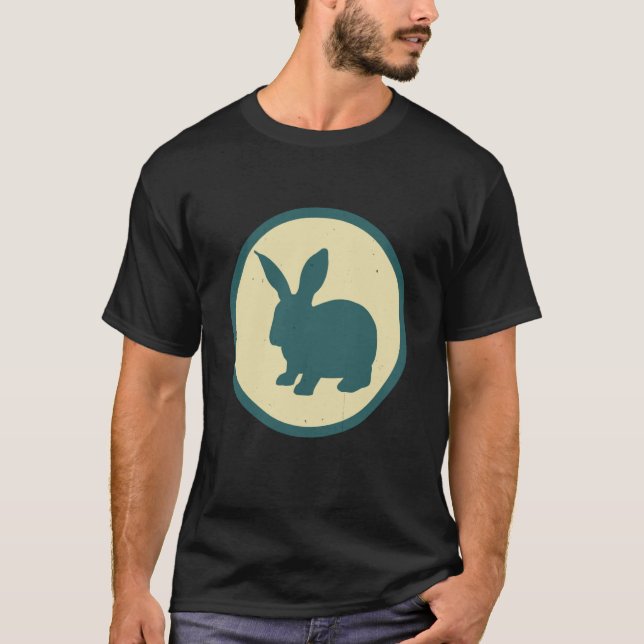 Camiseta Animal salvaje Retro de Conejo Vintage (Anverso)