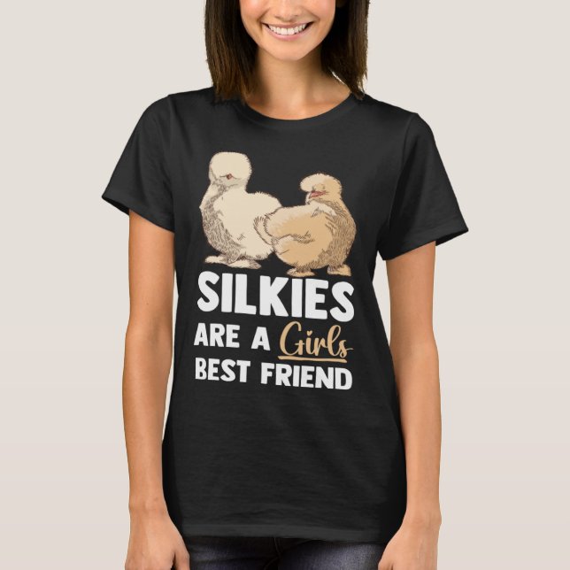 Camiseta Animal Silkie Chicken Mom Silky Chicken Farmer (Anverso)