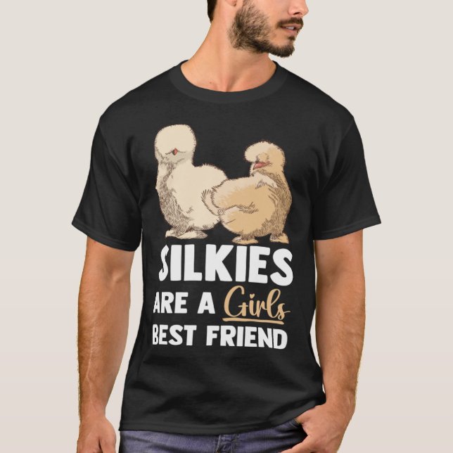 Camiseta Animal Silkie Chicken Mom Silky Chicken Farmer (Anverso)