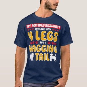 Camiseta Animal Terapéutico Mi Antidepresivo Alguien Con 4 