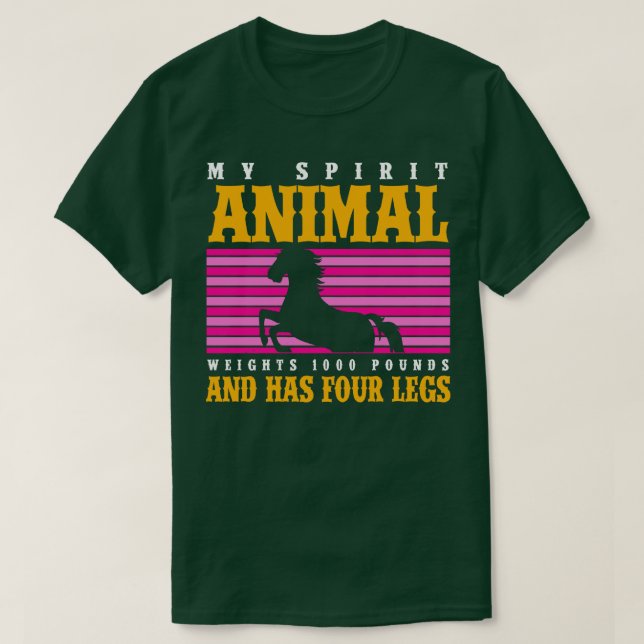 Camiseta Animal terapéutico Mi Espíritu Animal Pesa 1000 Li (Diseño del anverso)