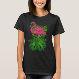 Camiseta Animal tropical Exótico Pájaro Flamingo Rosa 1