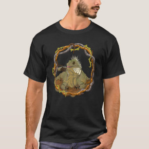 Camiseta Animal Tropical Lizard Reptile Iguana Wildlife Ig