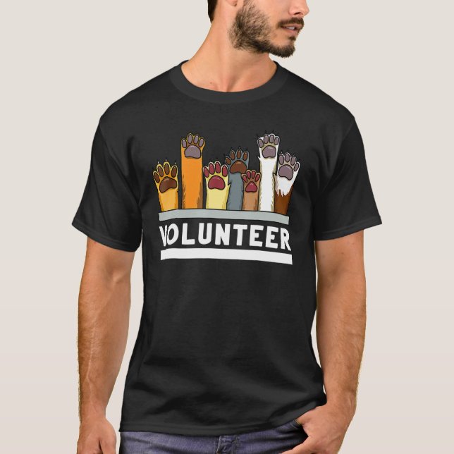 Camiseta Animal voluntario de apoyo al rescate de perros (Anverso)