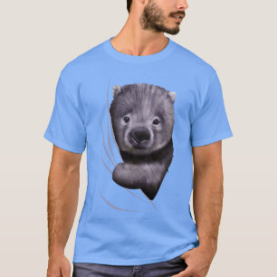 Camiseta Animal Wombat viniendo desde adentro