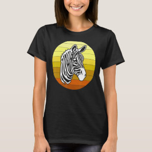 Camiseta Animales africanos retro cebra