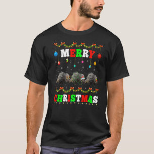 Camiseta Animales alumbran Feliz Navidad Santa Porcupine