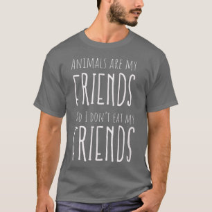 Camiseta Animales Amigos Vegan Vegetarian