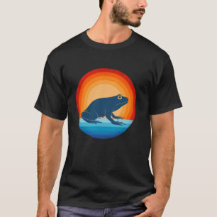 Camiseta Animales anfibios de los años 70 del retro de rana