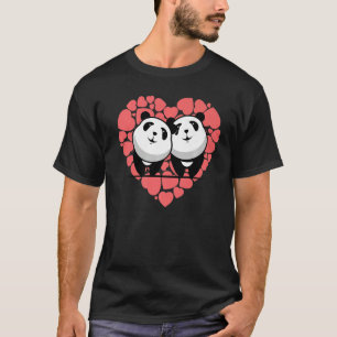 Camiseta Animales animales del zoológico cardíaco de Panda 