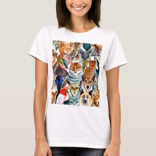 Camiseta Animales asombrosos (Anverso)
