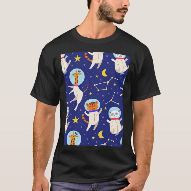 Camiseta Animales astronautas (Anverso)