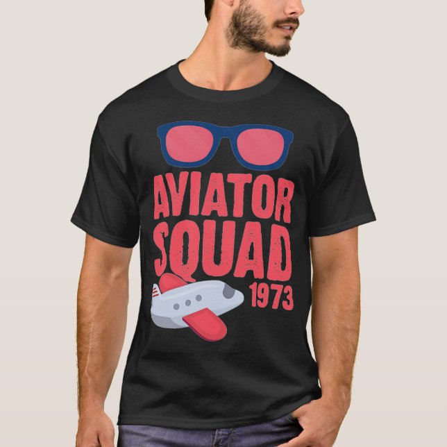 Camiseta Animales Aviator Squad Sungafas 1973 - (Anverso)