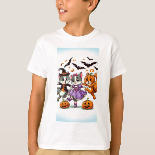 Camiseta Animales bailando con disfraces de Halloween