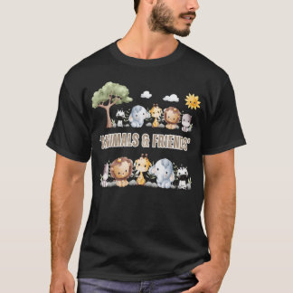 Camiseta Animales chico retro