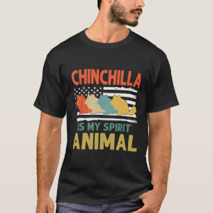 Camiseta Animales chinos de época adoran la bandera estadou