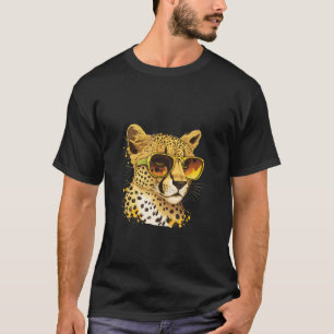Camiseta Animales Chita Gráfico con gafas de sol 4