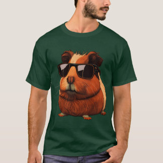 Camiseta Animales Cobaya con Gafas de Sol