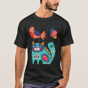 Camiseta Animales Coloridos E Insectos Detallados
