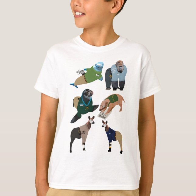 Camiseta Animales como zoonatos (Anverso)