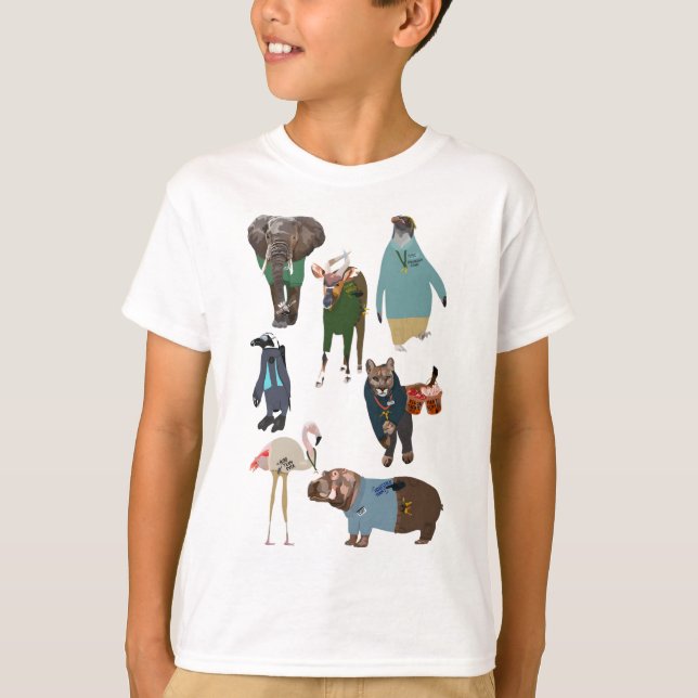 Camiseta Animales como zoonatos (Anverso)