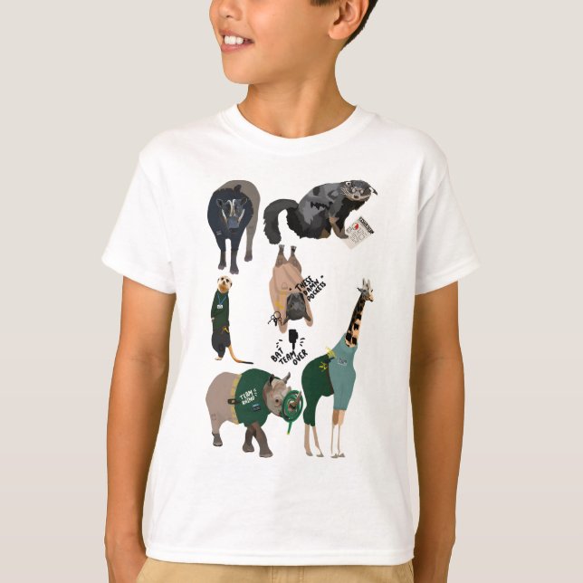 Camiseta Animales como zoonatos (Anverso)