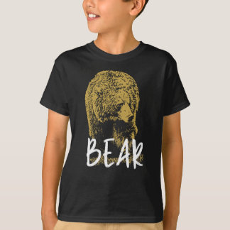 Camiseta Animales con tótem de chamán de oso, impresión en