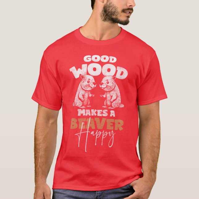 Camiseta Animales constructores de presas de roedores amigo (Anverso)