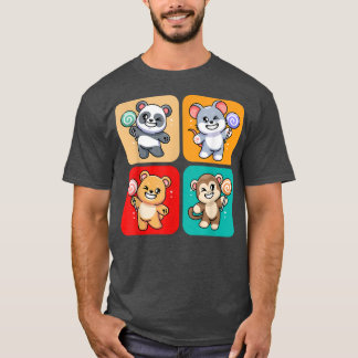 Camiseta Animales Cuidados Con Lollipops I Candy I Kids I T