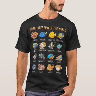 Camiseta Animales de arrecife de coral coloridos lindos del