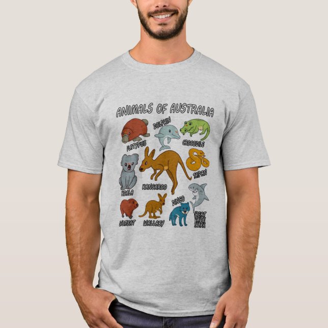 Camiseta Animales De Australia (Anverso)